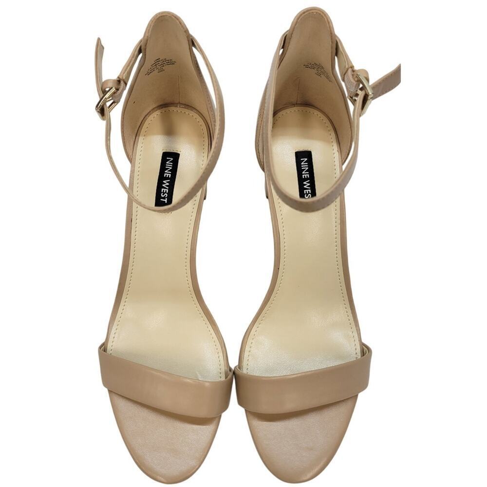 Nine West Pruce Ankle Strap Block Heel Sandals Size 10